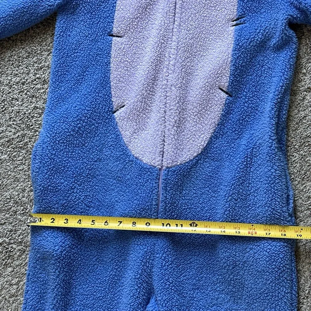 Disney Eeyore Hooded Pajamas One‎ Piece Jumpsuit Women’s Size Small 4/6 - Picture 10 of 14